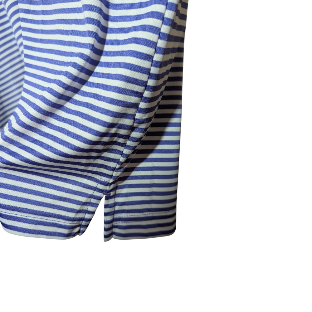GREG NORMAN Purple Striped Golf Short Sleeve Polo Men's Size XL Play Dry - Picture 7 of 10
